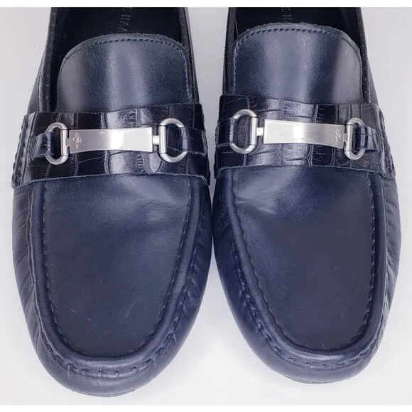COLE HAAN SOMERSET LINK BIT LOAFERS BLACK Leather Driving Shoes Made in India