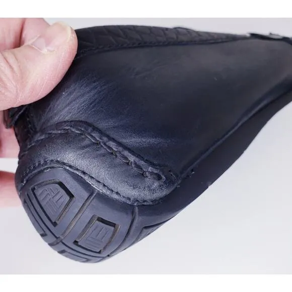 COLE HAAN SOMERSET LINK BIT LOAFERS BLACK Leather Driving Shoes Made in India