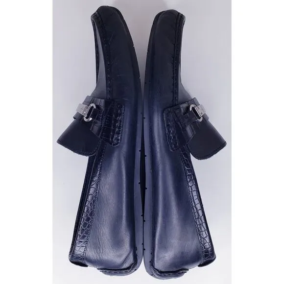 COLE HAAN SOMERSET LINK BIT LOAFERS BLACK Leather Driving Shoes Made in India