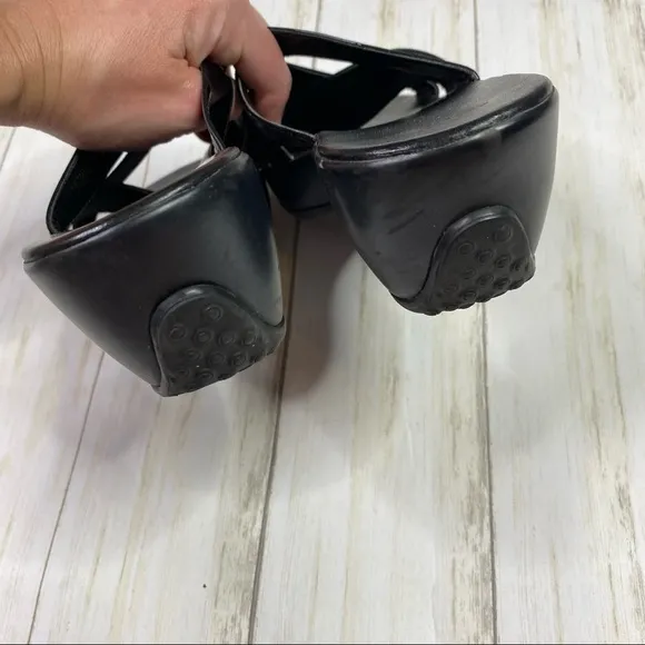 Cole Hann Black Margate Slide II Patent Leather Sandals