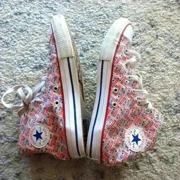 Converse Boys Chuck Taylor All Star License Plate High Top Shoes 5