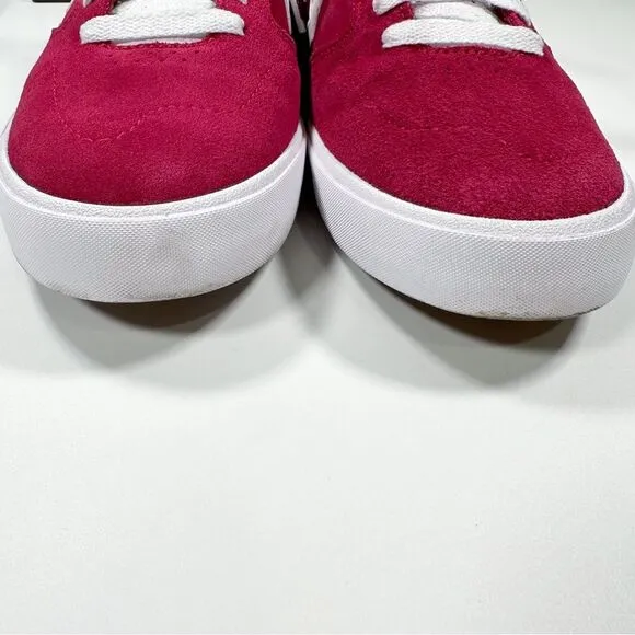 Converse Checkpoint Pro OX Rose Maroon White Shoes 8.5 Mens with Extra Shoe Lace