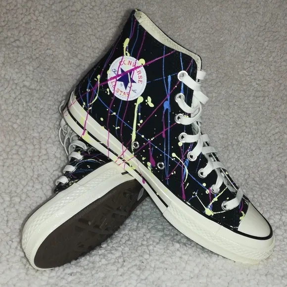 Converse Chuck Taylor 70 All Star Athletics Shoes Paint Splatter Size 9 …