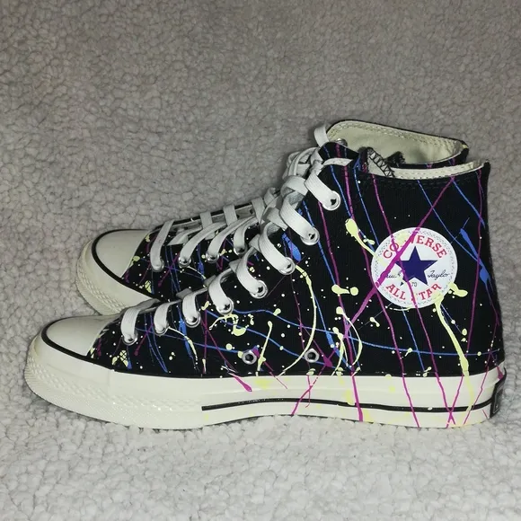 Converse Chuck Taylor 70 All Star Athletics Shoes Paint Splatter Size 9 …