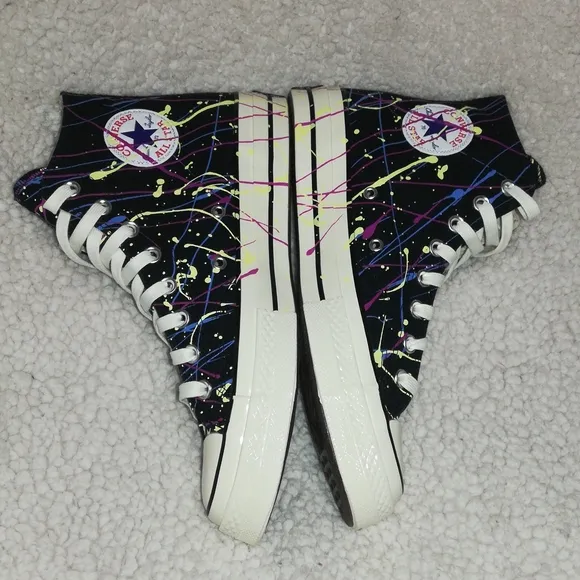 Converse Chuck Taylor 70 All Star Athletics Shoes Paint Splatter Size 9 …