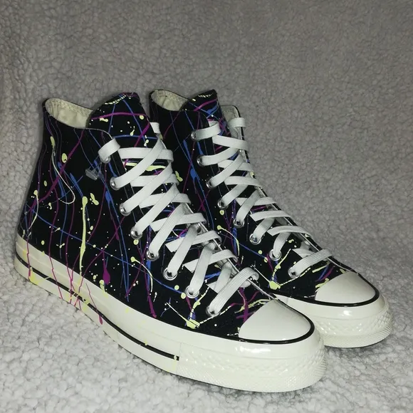 Converse Chuck Taylor 70 All Star Athletics Shoes Paint Splatter Size 9 …