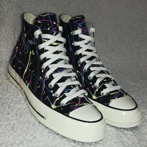 Converse Chuck Taylor 70 All Star Athletics Shoes Paint Splatter Size 9 …