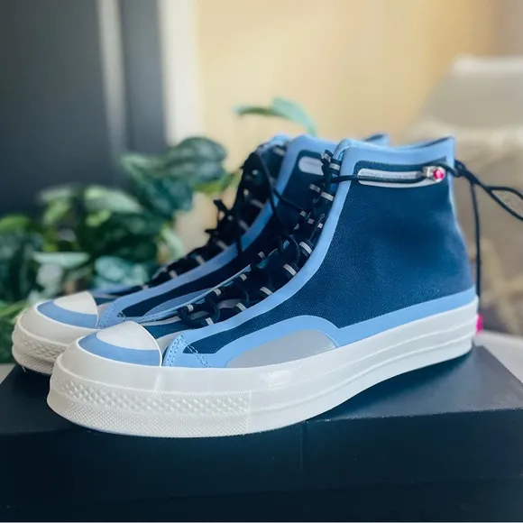 CONVERSE Chuck Taylor 70 Hi High Stripe Sneaker Unisex Obsidian Serenity Shoes