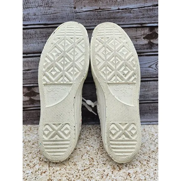 Converse Chuck Taylor 70's Low White Crochet Canvas Women's Shoes Size 8
