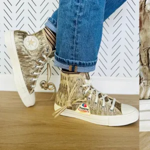 ❤️❤️❤️Converse Chuck Taylor All Star Hi Women Luxe Shoes Sz 7 Satin Gold A09782C