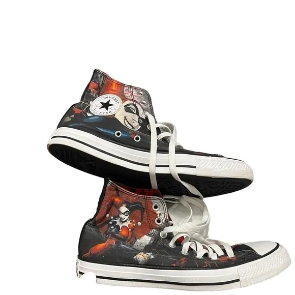 Converse Chuck Taylor AllStar High x DC Harley Quinn high top m 8 women 10