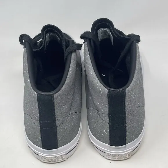 Converse Cons One Star Pro Mid Sneakers Mens 11 Black Gray Flecked Mid Top Shoes