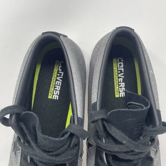 Converse Cons One Star Pro Mid Sneakers Mens 11 Black Gray Flecked Mid Top Shoes
