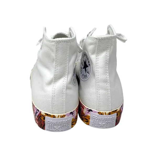 Converse CTAS Hi White Mantra Orange High Top Women Canvas Size Sneakers A01179F