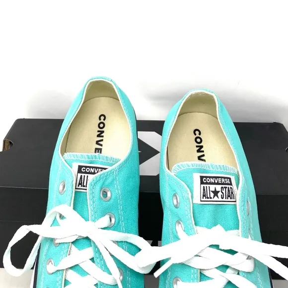 Converse CTAS OX Shoes Low Top Canvas Electric Aqua Men’s Size Sneakers 171266F