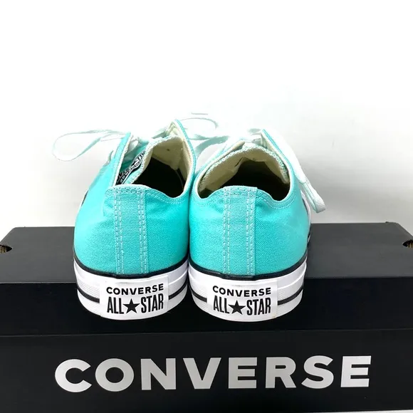 Converse CTAS OX Shoes Low Top Canvas Electric Aqua Men’s Size Sneakers 171266F