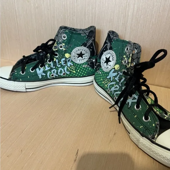 Converse DC Comics Killer Croc Mens6.0 Womens 8.0 High Top Sneakers Great Cond.