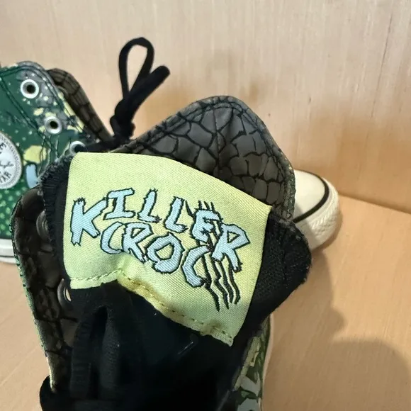 Converse DC Comics Killer Croc Mens6.0 Womens 8.0 High Top Sneakers Great Cond.
