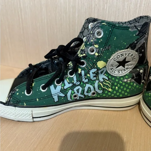 Converse DC Comics Killer Croc Mens6.0 Womens 8.0 High Top Sneakers Great Cond.