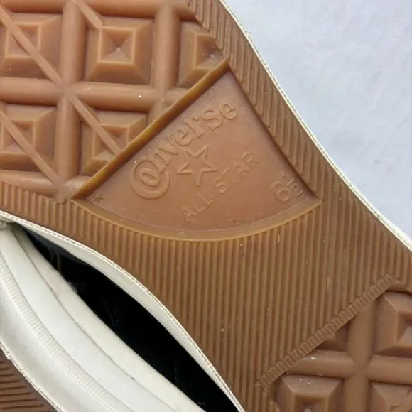 Converse One Star Ox Low Shoes Sneakers Mens 6.5 Womens 8.5 Leather Gold NWOT‎