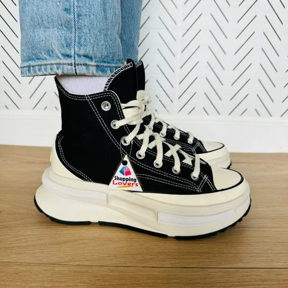 ❤️Converse Run Star Legacy CX Hi Platform 7.5 Women Shoes Sneakers Black A00869C