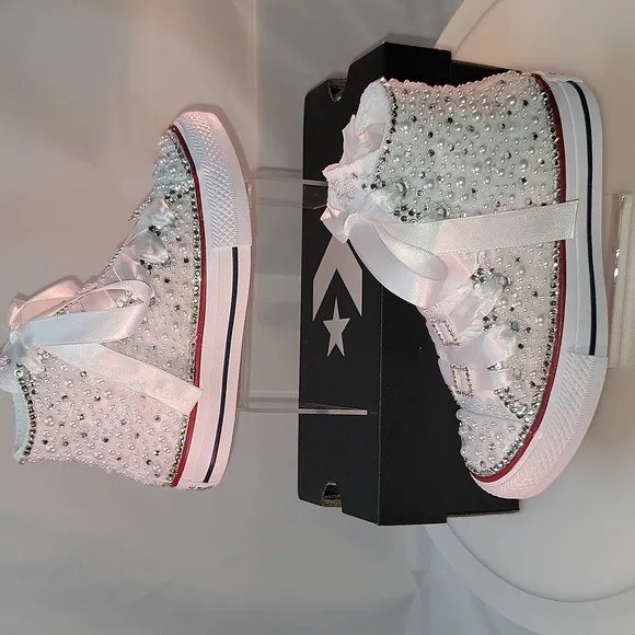 Converse Toddler White High-Top Sneakers
