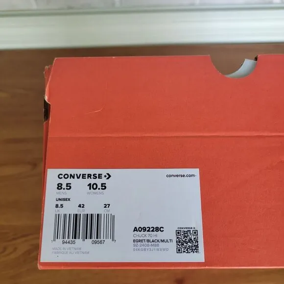 ❤️Converse Upcycle Chuck 70 Hi Crochet Blankets 10.5 Women Premium Shoes A09228C