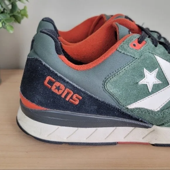CTAS 9.5 Retro Cons Suede Lace Up Green Low Top Running Sneakers Shoes Converse
