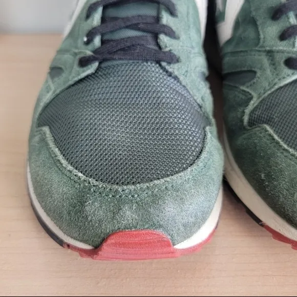 CTAS 9.5 Retro Cons Suede Lace Up Green Low Top Running Sneakers Shoes Converse