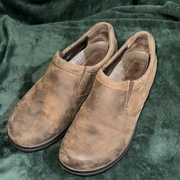 Dansko Men's Brown Leather Slip-On Shoes Size 46EU or 12 1/2US Preowned