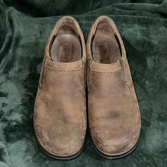 Dansko Men's Brown Leather Slip-On Shoes Size 46EU or 12 1/2US Preowned