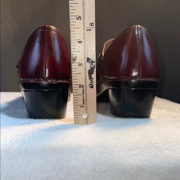 Dansko Red Mules with Glossy Leather Finish