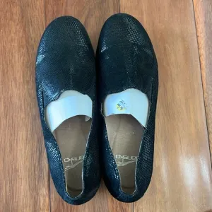 Dansko Shoes Black Shimmer Size 40 US 10 Loafer Slip Ons