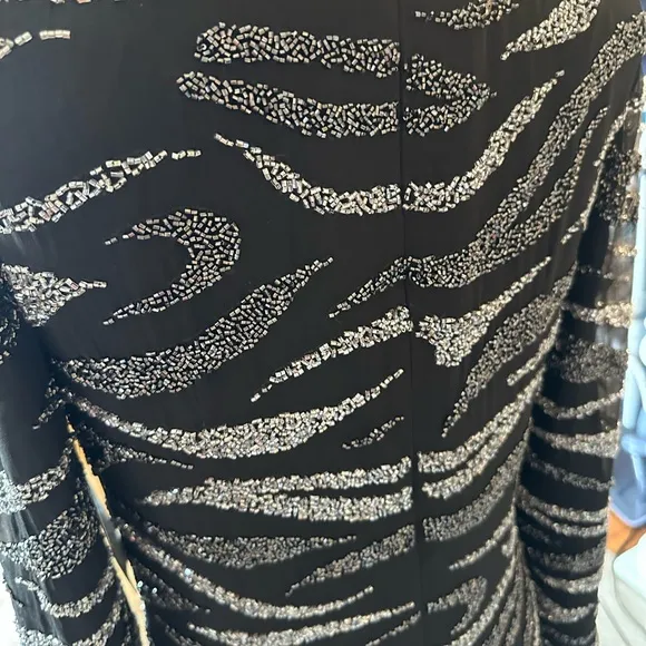 Designers Mon Cheri Vintage Beaded Evening Gown.