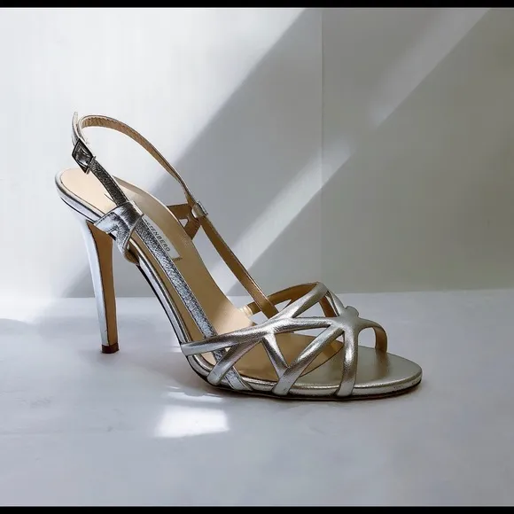 Diane von Furstenberg Upton Leather Heel Sandals 8