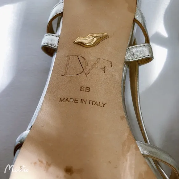 Diane von Furstenberg Upton Leather Heel Sandals 8