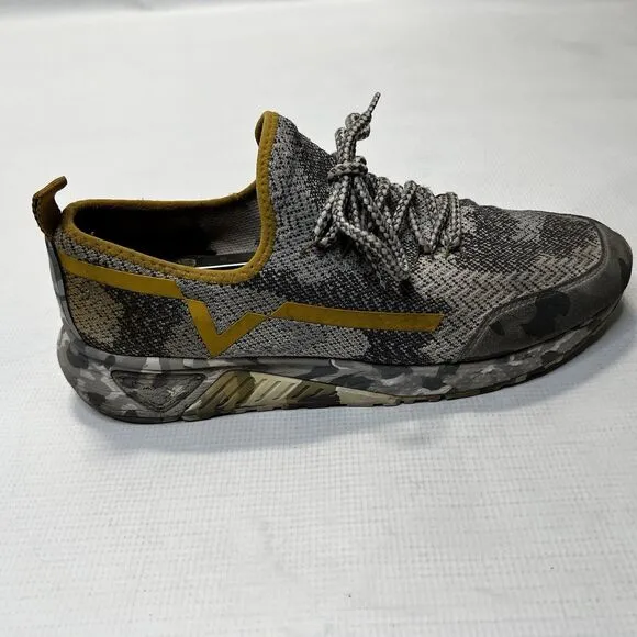 Diesel SKB S-KBY Sneakers Mens Size 10.5 Gray Camo Gold Knit Shoes