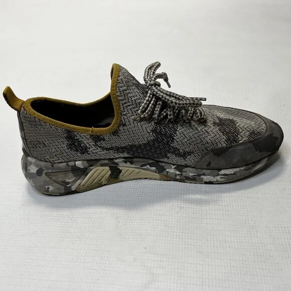 Diesel SKB S-KBY Sneakers Mens Size 10.5 Gray Camo Gold Knit Shoes