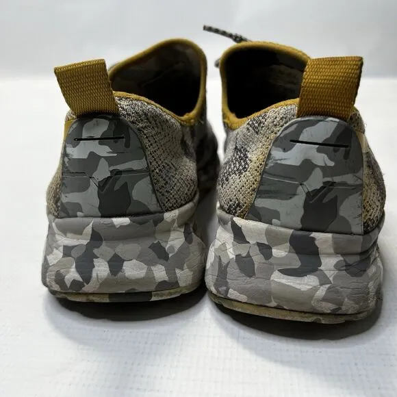 Diesel SKB S-KBY Sneakers Mens Size 10.5 Gray Camo Gold Knit Shoes
