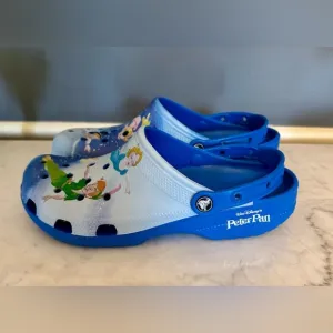 Disney Parks Vintage Peter Pan Crocs Clogs Shoes for Adults. Size 11. New.