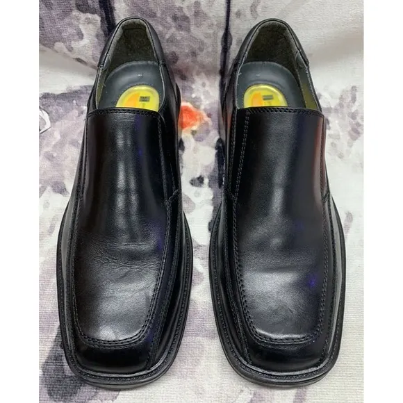 Dockers Mens 8 M Proposal Leather Black Dress Shoe Slip On Loafer 90-3184 Casual