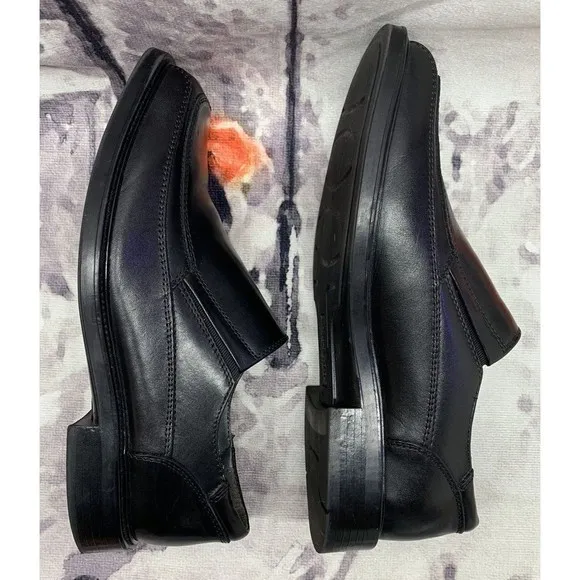 Dockers Mens 8 M Proposal Leather Black Dress Shoe Slip On Loafer 90-3184 Casual