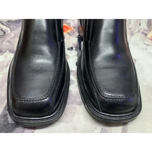 Dockers Mens 8 M Proposal Leather Black Dress Shoe Slip On Loafer 90-3184 Casual