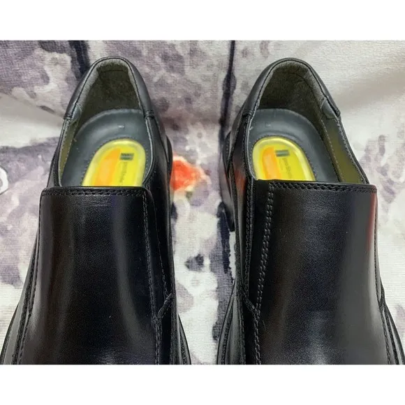Dockers Mens 8 M Proposal Leather Black Dress Shoe Slip On Loafer 90-3184 Casual