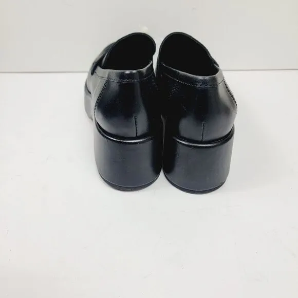 Dolce Vita Yanni Black Leather Platform Loafer Size 6 6.5 7 7.5 8 8.5 9 9.5 NWT