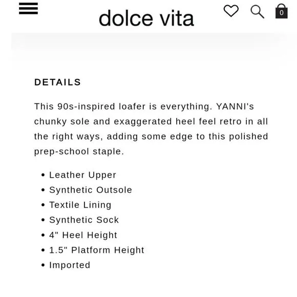 Dolce Vita Yanni Black Leather Platform Loafer Size 6 6.5 7 7.5 8 8.5 9 9.5 NWT