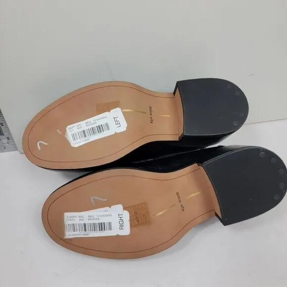 Dolce Vita Yanni Black Leather Platform Loafer Size 6 6.5 7 7.5 8 8.5 9 9.5 NWT
