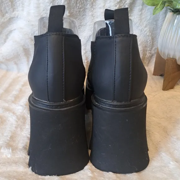 Dolls Kill Lamoda Black Platform Chunky Sole Shoes Goth Punk Over Lunch Size 8