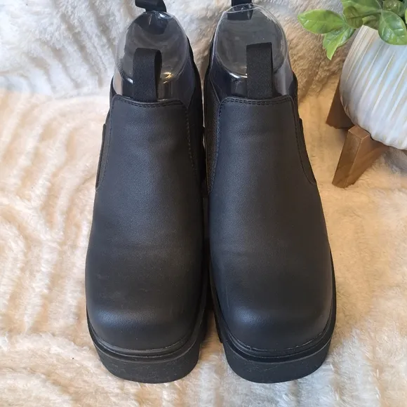 Dolls Kill Lamoda Black Platform Chunky Sole Shoes Goth Punk Over Lunch Size 8