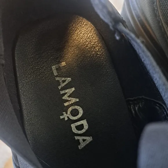 Dolls Kill Lamoda Black Platform Chunky Sole Shoes Goth Punk Over Lunch Size 8
